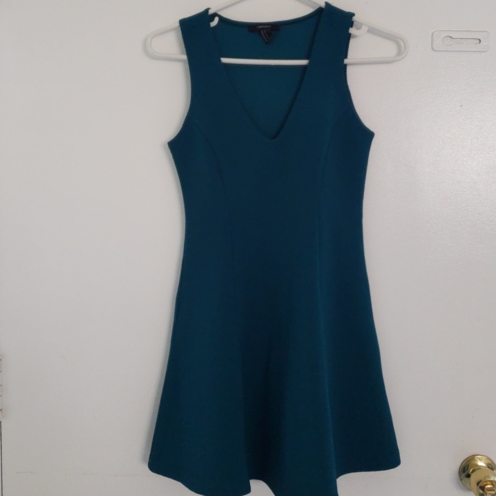 Forever 21 teal colored dress.